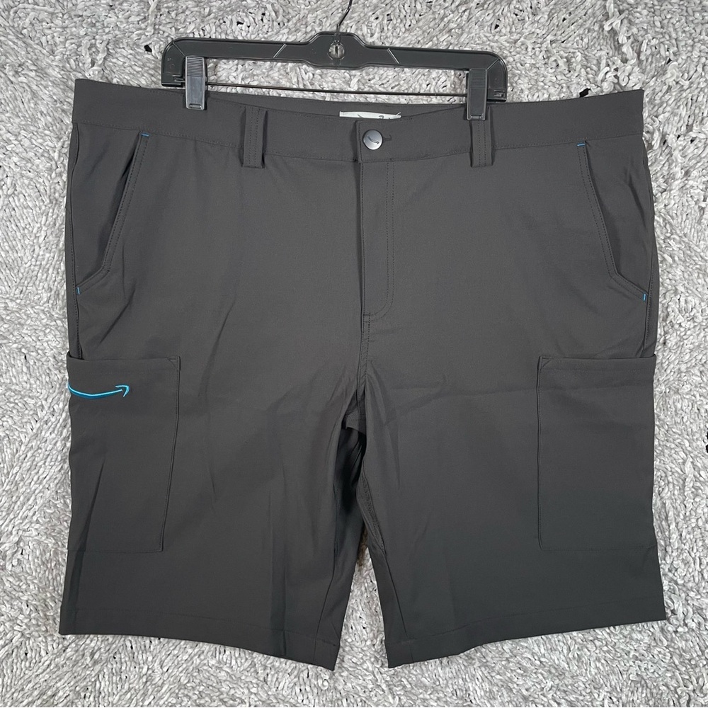 Amazon Employee Cargo Shorts Mens XXL Black Blue Stretch Workwear Streetwear